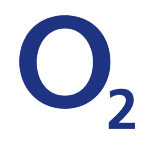 Blue "O" with a subscript "2" on a light grey background, representing the chemical formula for oxygen.
